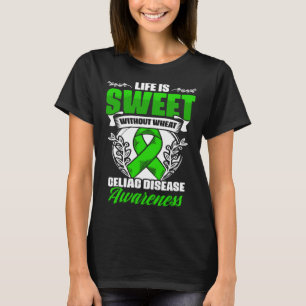 Camiseta La vida es dulce Celiac Warrior Celiac Consciente