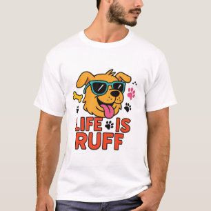 Camiseta La vida es dura - Dibujos divertidos de perros