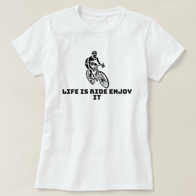 Camiseta La vida es el camino, disfrútalo | fozos (Diseño del anverso)