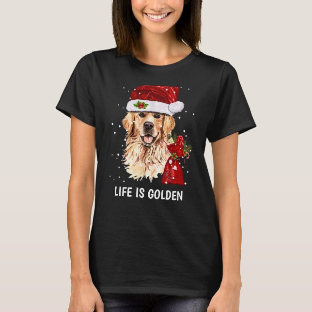 Camiseta La vida es el feriado de los Navidades de perro co (Anverso)