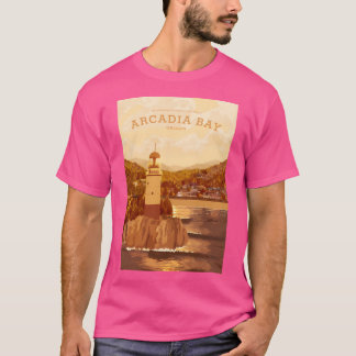 Camiseta La vida es extraña - Afiche de viajes de la Bahía 