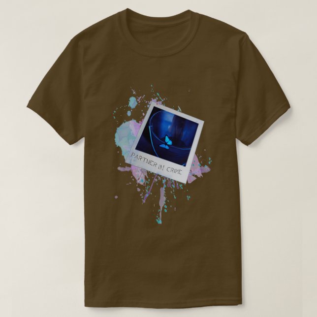 Camiseta La vida es extraña el socio en el crimen (Diseño del anverso)