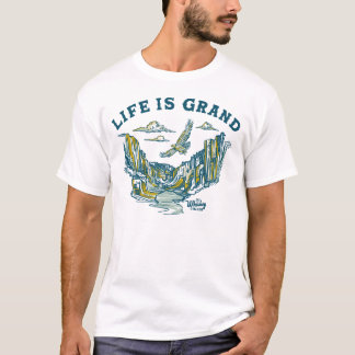Camiseta La Vida Es Grande. Regalo de viajes de verano del