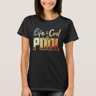 Camiseta La Vida Es Guay En La Piscina Vintage Look Swimmer