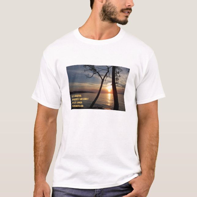 CAMISETA LA VIDA ES IMPULSIÓN HERMOSA ALERTA. (Anverso)
