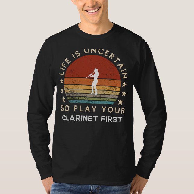 Camiseta La vida es incierta Jugar Clarinet Primer Tee dive (Anverso)