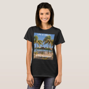 Camiseta La vida es la gran playa de las Islas Vírgenes del