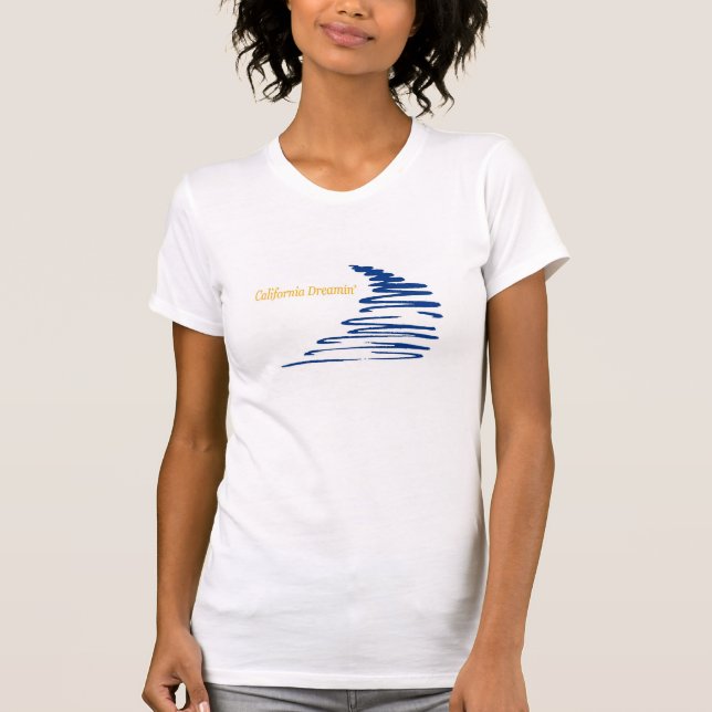 Camiseta La vida es líneas California Dreamin de un (Anverso)
