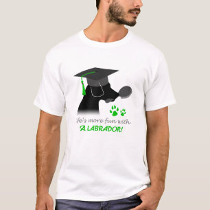 Camiseta la vida es más divertida con un labrador