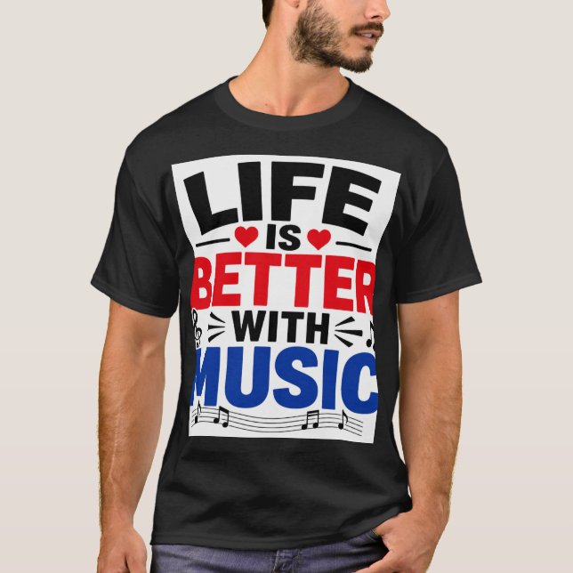 Camiseta La vida es mejor  (Anverso)