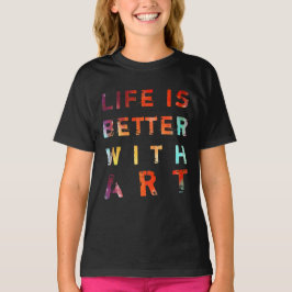 Camiseta La vida es mejor con arte