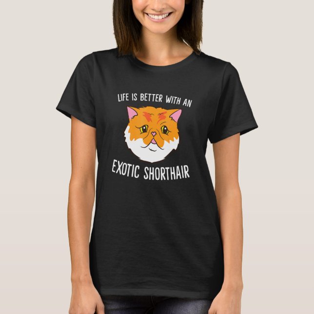 Camiseta La Vida Es Mejor Con Cortos Exóticos (Anverso)