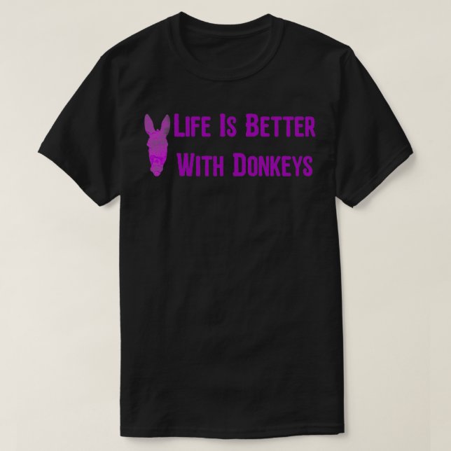 Camiseta La vida es mejor con Donkeys45 Classic TShirt (Diseño del anverso)