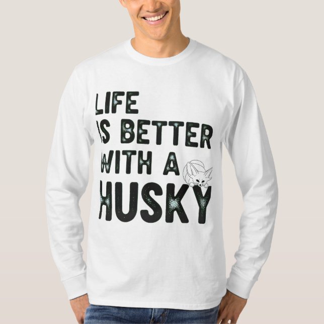 Camiseta La Vida Es Mejor Con El Amor Del Perro Huerto Retr (Anverso)
