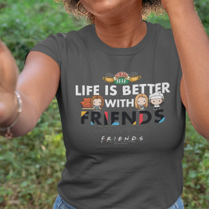 Camiseta La vida es mejor con el arte de la teoría de amigo