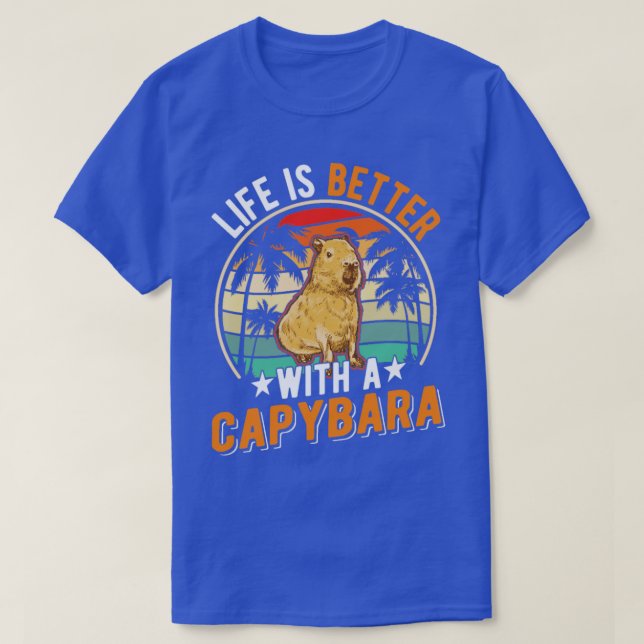 Camiseta La Vida Es Mejor Con El Chigüiro 9 (Diseño del anverso)