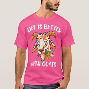 Camiseta La Vida Es Mejor Con El Ganadero De Cabra