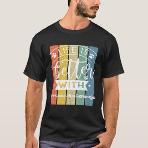 Camiseta La Vida Es Mejor Con El Nederlandse Kooikerhondje