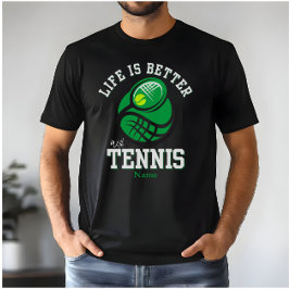 Camiseta La Vida Es Mejor Con El Tenis | Nombre personaliza