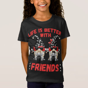 Camiseta La Vida Es Mejor Con Gnomies - Skull Chopper Biker