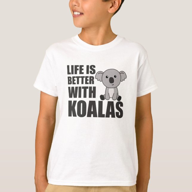 Camiseta La Vida Es Mejor Con Koalas Sweala Koala (Anverso)