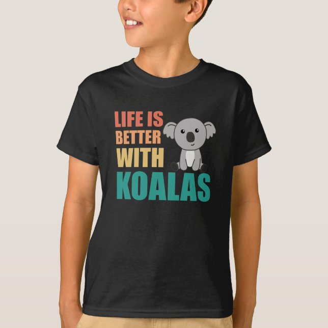 Camiseta La Vida Es Mejor Con Koalas Sweala Koala (Anverso)