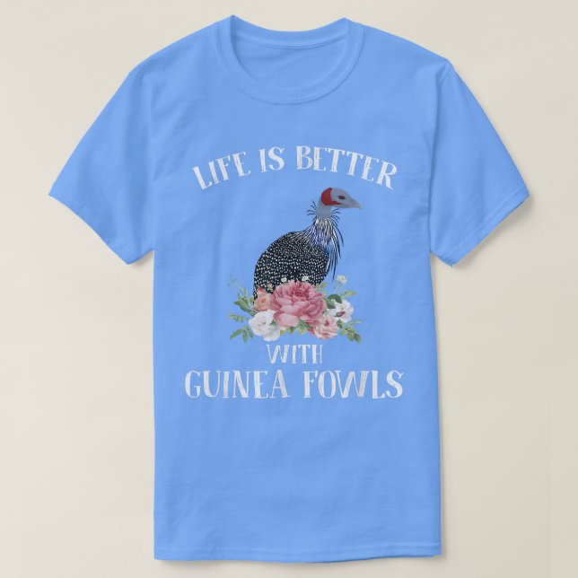 Camiseta La vida es mejor con la ropa divertida de las aves (Diseño del anverso)