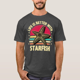 Camiseta La vida es mejor con las estrellas de mar