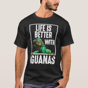 Camiseta La vida es mejor con las iguanas