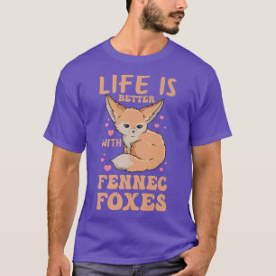 Camiseta La vida es mejor con los adversarios de fennec Dis