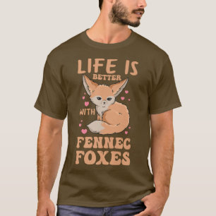 Camiseta La vida es mejor con los adversarios de fennec Dis