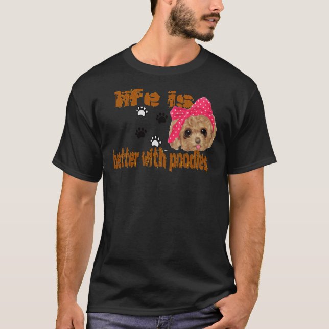 Camiseta la vida es mejor con los canicles (Anverso)