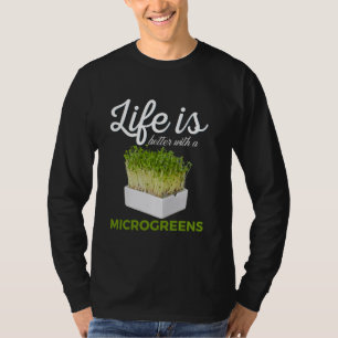 Camiseta La vida es mejor con los microvegetales Vegan Farm
