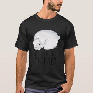 Camiseta La vida es mejor con los osos de hielo como cita d