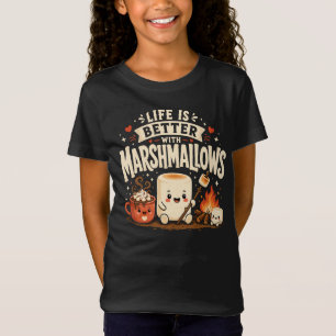 Camiseta La vida es mejor con malvaviscos
