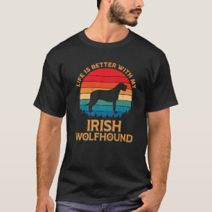 Camiseta La vida es mejor con mi amante del perro lobo irla