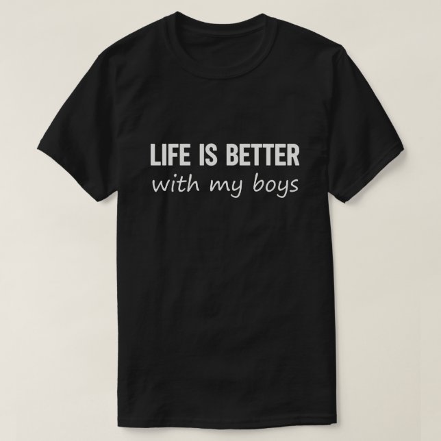 Camiseta La vida es mejor con mi vida de mamá (Diseño del anverso)