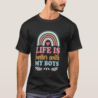 Camiseta La vida es mejor con mis niños Bohemias Rainbow Bo