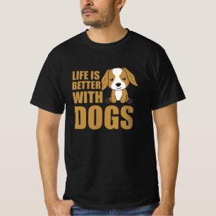 Camiseta La Vida Es Mejor Con Perros Cute Cocker Spaniel Do