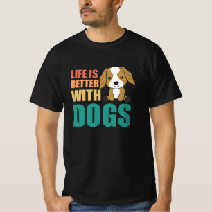 Camiseta La Vida Es Mejor Con Perros Cute Cocker Spaniel Do
