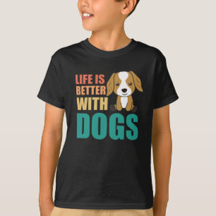 Camiseta La Vida Es Mejor Con Perros Cute Cocker Spaniel Do