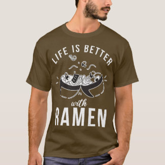 Camiseta La Vida Es Mejor Con Ramen Lover 802