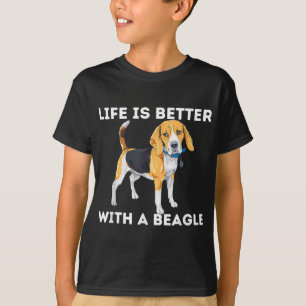 Camiseta La Vida Es Mejor Con Un Beagle - Beagle Dog Lover 
