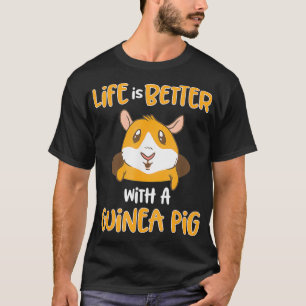 Camiseta La Vida Es Mejor Con Un Cerdo De Guinea _2