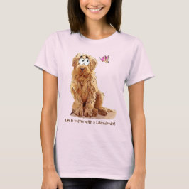 Camiseta La vida es mejor con un Labradoodle