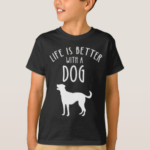 Camiseta La Vida Es Mejor Con Un Perro