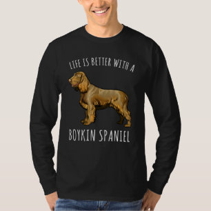 Camiseta La Vida Es Mejor Con Un Perro Español Boykin