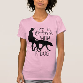 Camiseta La Vida Es Mejor Con Un Perro - Los Amantes Del Pe