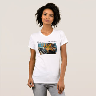 Camiseta La vida es mejor con un piano - arte hermoso!