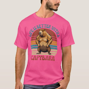 Camiseta La Vida Es Mejor Con Un Roden Funny De Capibara